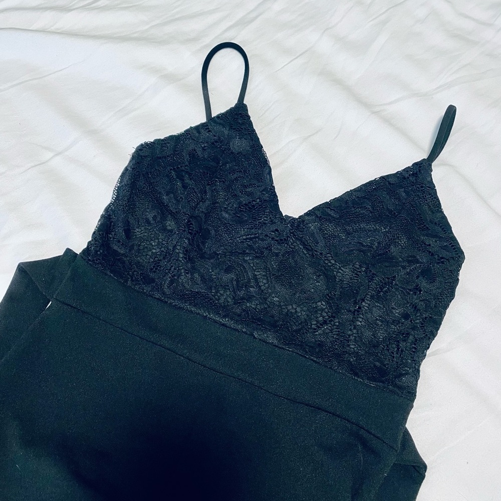 Black Jumpsuit with flared leg